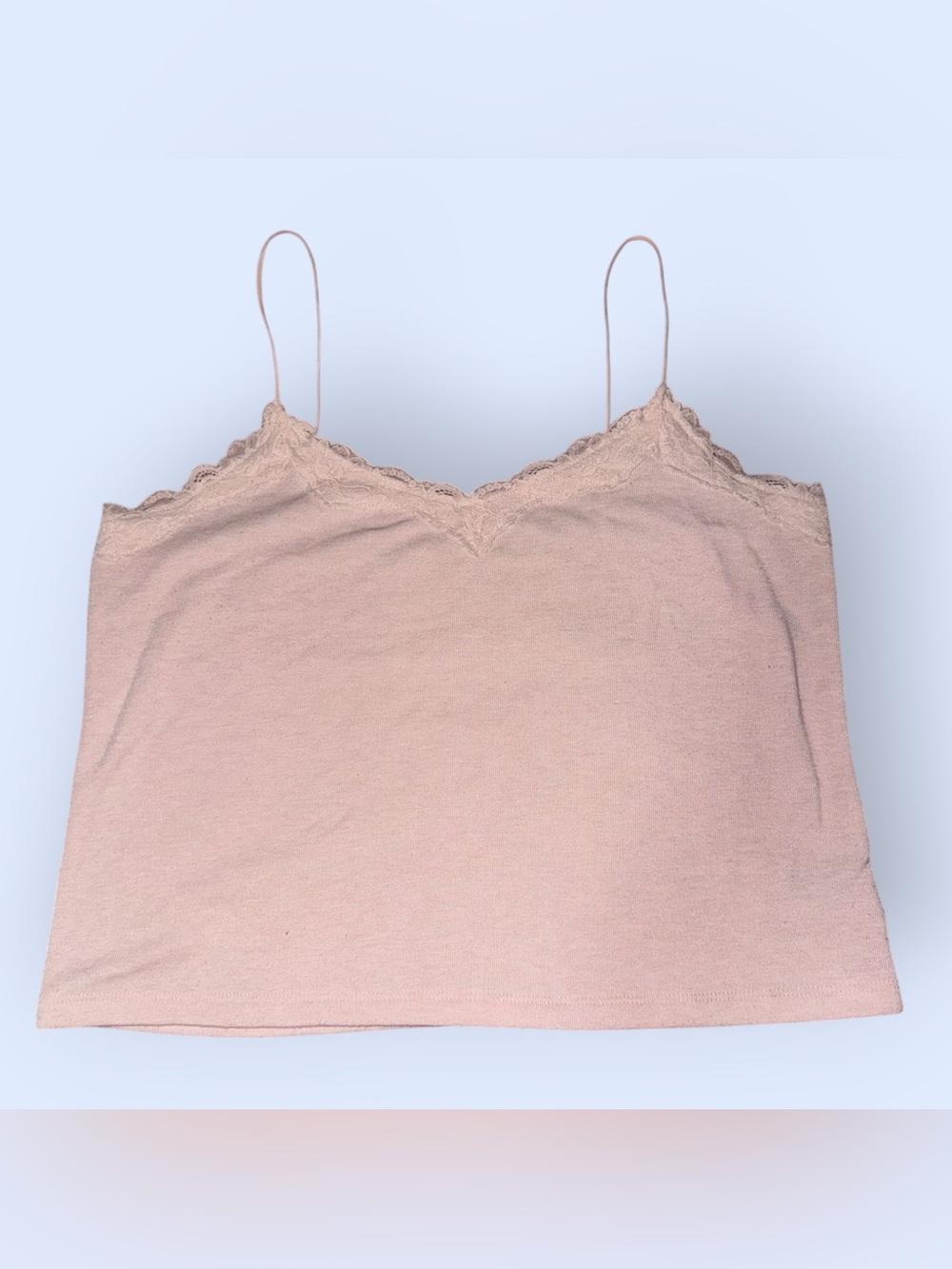 American Eagle Outfitters Pink Lace-Trim Cami